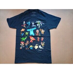 Disney Pixar Character T Shirt Adult Size Small Movies Toy Story Dory  Navy Blue